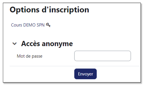 Accès anonyme